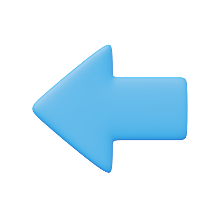 Back Arrow  3D Icon