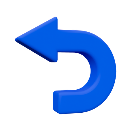 Back Arrow  3D Icon