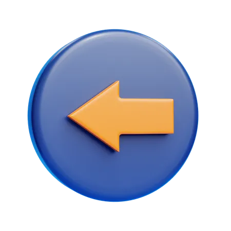 Back Arrow  3D Icon