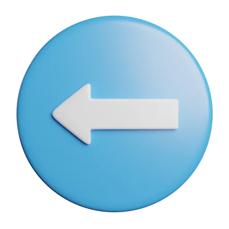 Back Arrow  3D Icon