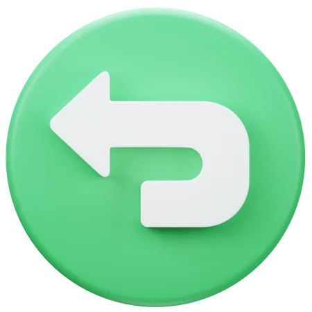 Back Arrow  3D Icon