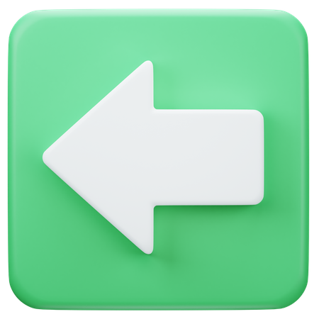 Back Arrow  3D Icon