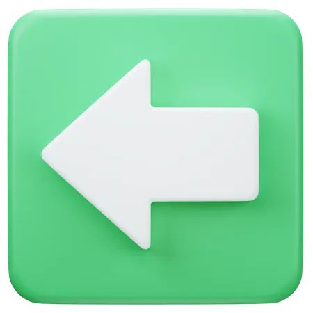 Back Arrow  3D Icon