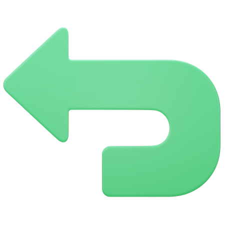 Back Arrow  3D Icon