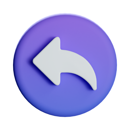 Back Arrow  3D Icon