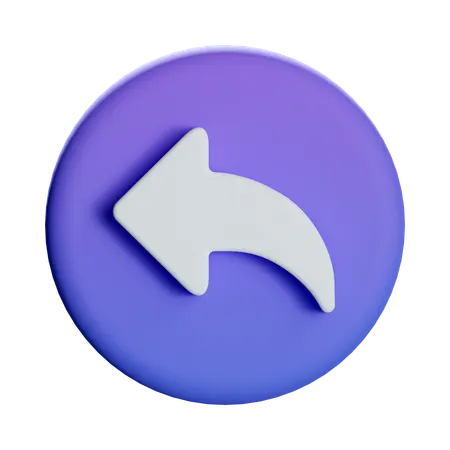 Back Arrow  3D Icon