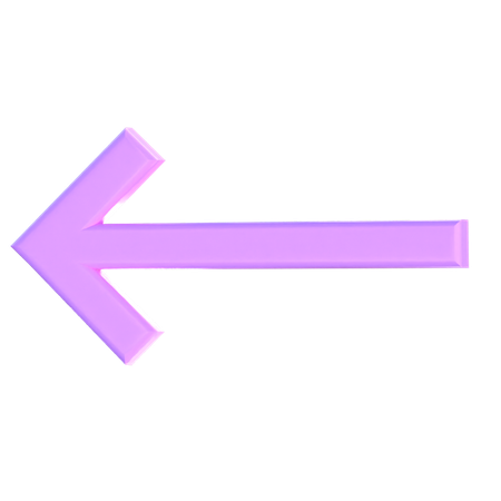 Back Arrow  3D Icon