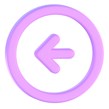 Back Arrow  3D Icon