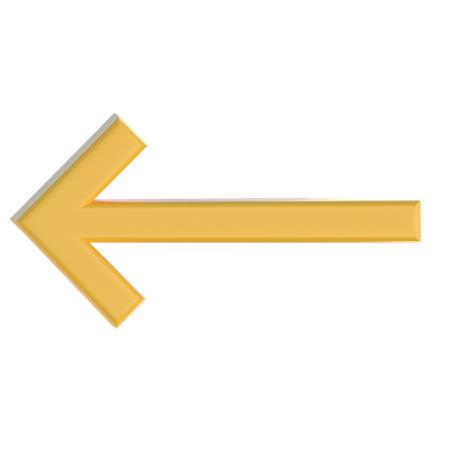 Back Arrow  3D Icon