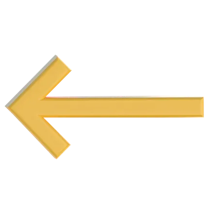 Back Arrow  3D Icon