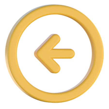 Back Arrow  3D Icon