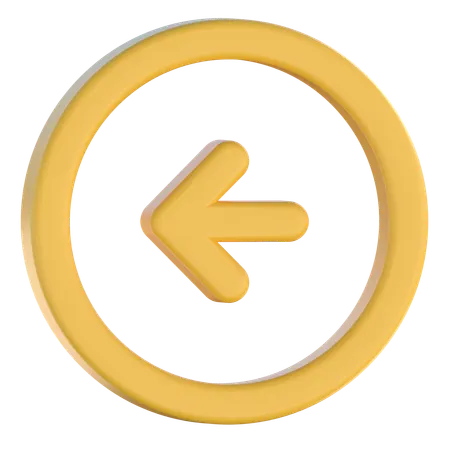 Back Arrow  3D Icon