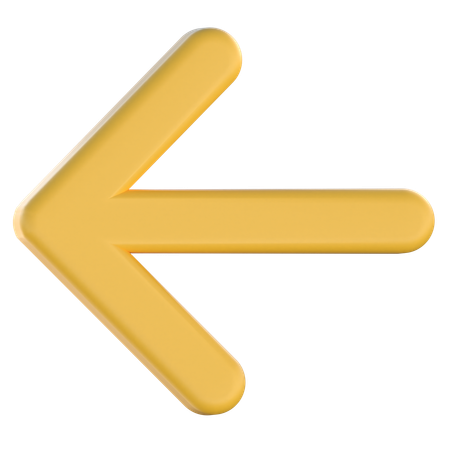 Back Arrow  3D Icon