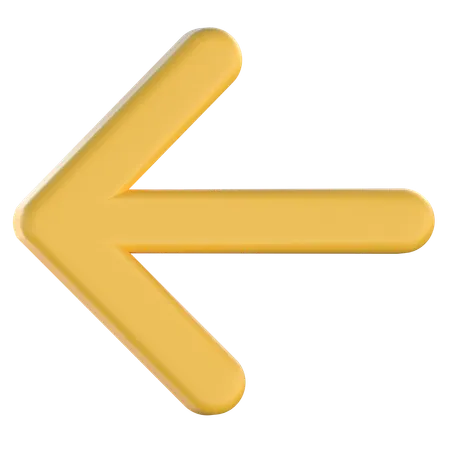 Back Arrow  3D Icon