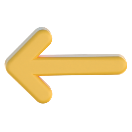 Back Arrow  3D Icon