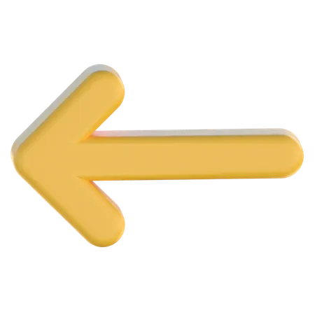 Back Arrow  3D Icon