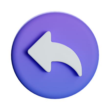 Back Arrow  3D Icon