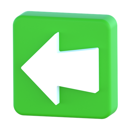 Back Arrow  3D Icon