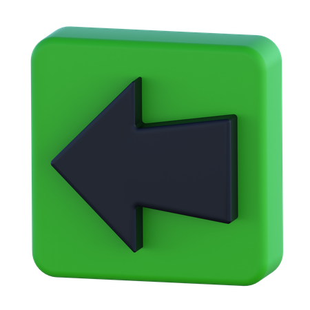 Back Arrow  3D Icon
