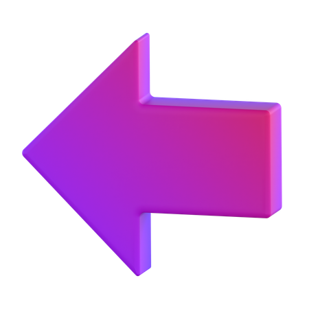 Back Arrow  3D Icon