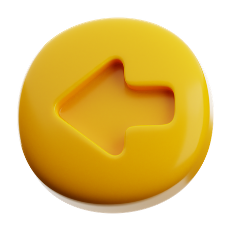 Back Arrow  3D Icon