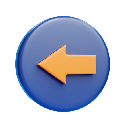 Back Arrow  3D Icon