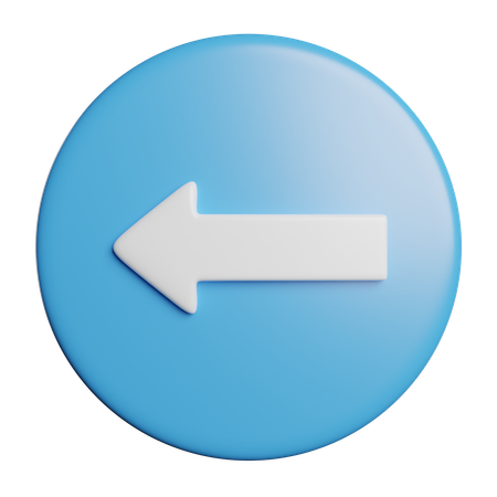 Back Arrow  3D Icon