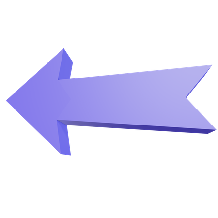 Back Arrow  3D Illustration