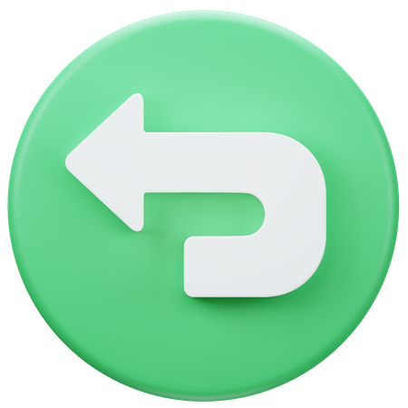 Back Arrow 3D Icon download in PNG, OBJ or Blend format