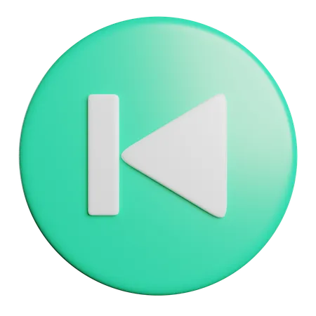 Rewind Back Button 3D Icon