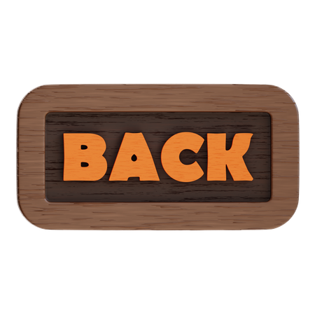 Back Button  3D Icon