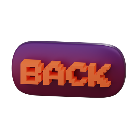 Back Button  3D Icon