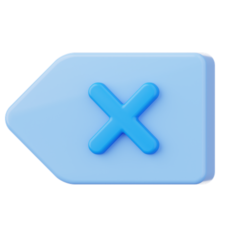 Back D  3D Icon