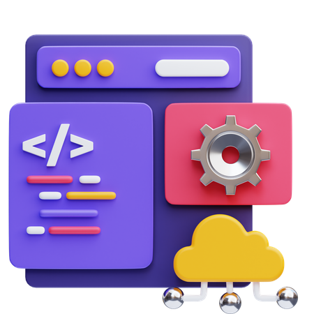 Back End Programming  3D Icon