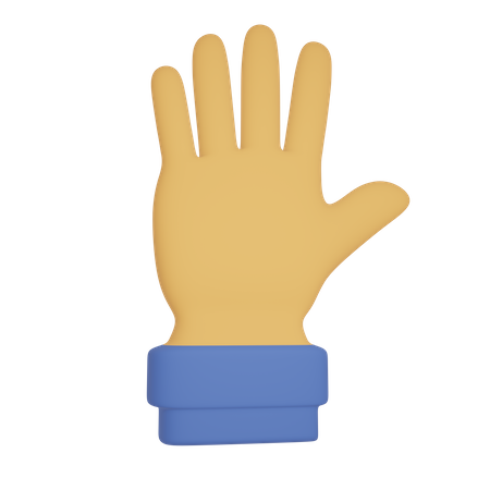 Back hand  3D Icon
