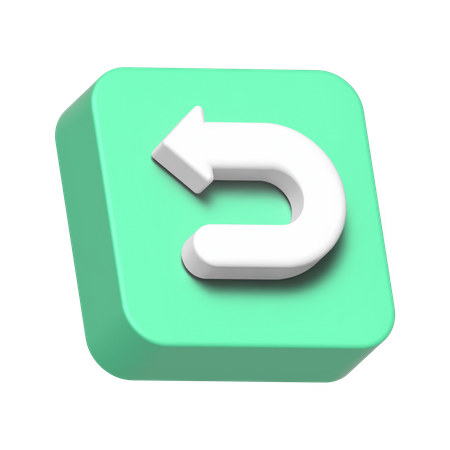 Back Left Arrow  3D Icon