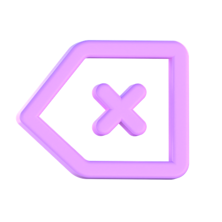 Back Space  3D Icon