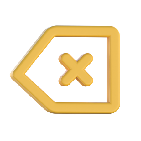 Back Space  3D Icon