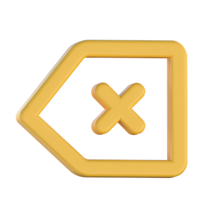 Back Space  3D Icon