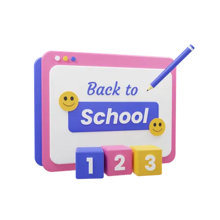 Back to school  3D Icon
