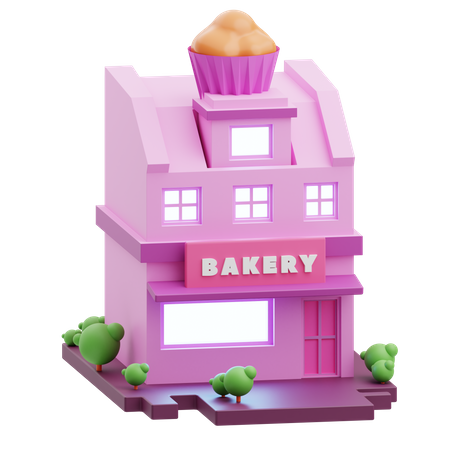 Bäckerei  3D Illustration