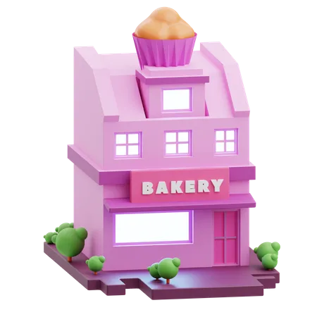 Bäckerei  3D Illustration