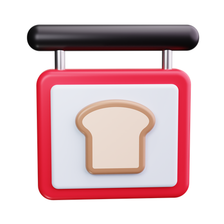 Bäckerei Zeichen  3D Icon