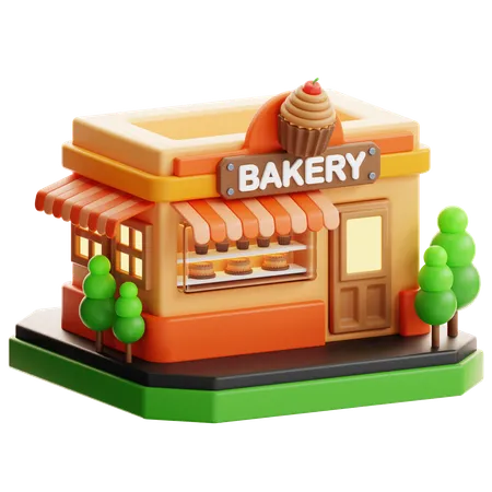 Bäckerei  3D Icon