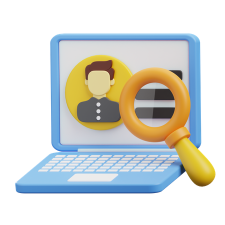 Background Check  3D Icon
