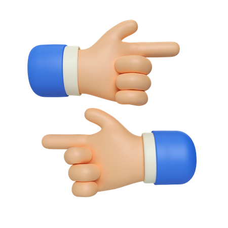 Backhand Index Hand Gesture  3D Icon