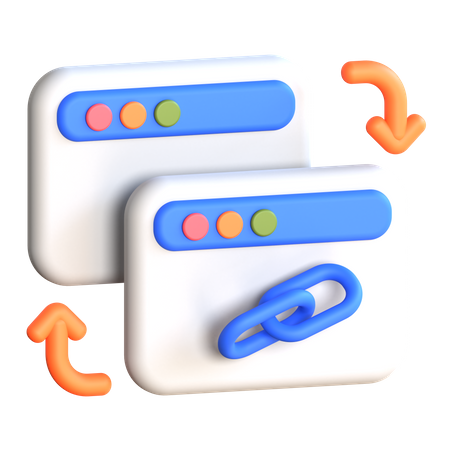 Backlink  3D Icon