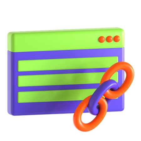 Backlink-Website  3D Icon