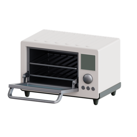 Backofen und Toaster  3D Icon