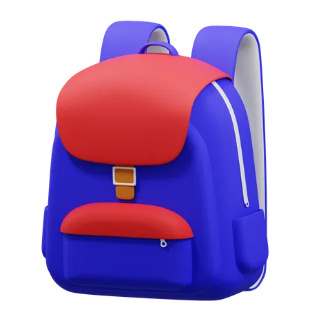 School Backpack 3 D Illustrations 3D Icon